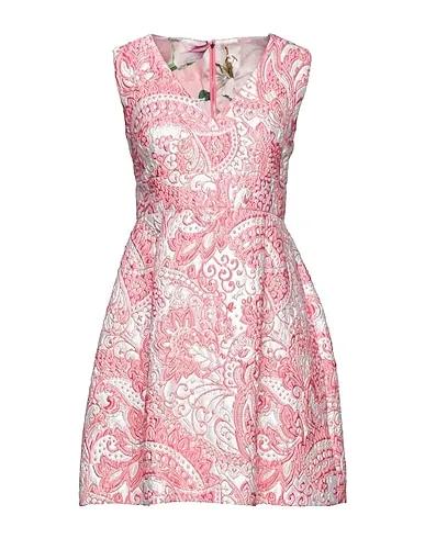 Pink Brocade Short dress