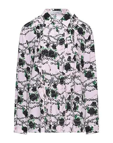 Pink Chiffon Floral shirts & blouses
