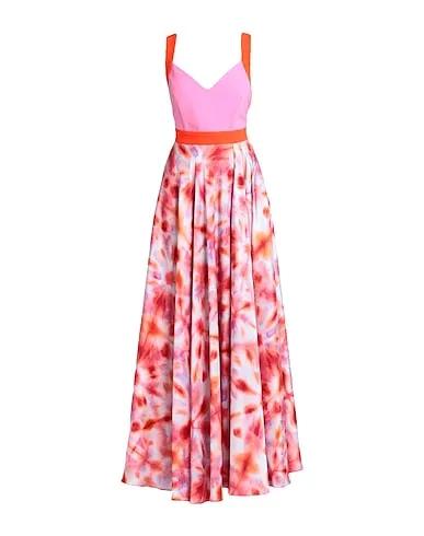 Pink Cotton twill Long dress