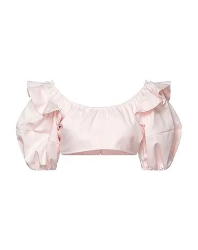 Pink Cotton twill Oversize-T-Shirt