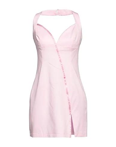 Pink Cotton twill Short dress