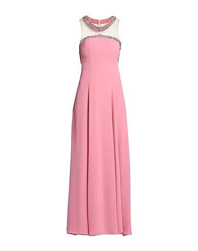 Pink Crêpe Long dress