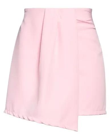 Pink Crêpe Mini skirt