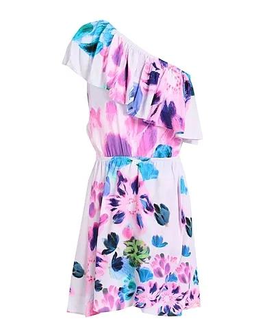 Pink Crêpe One-shoulder dress