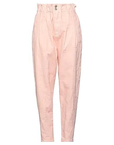 Pink Denim Casual pants