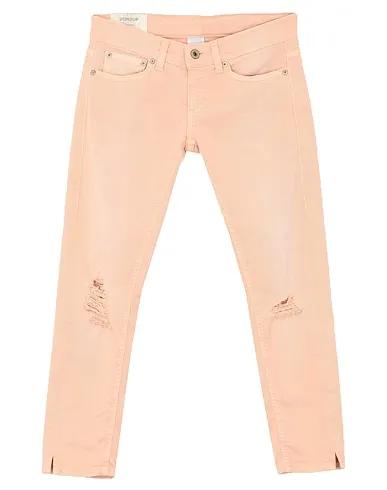 Pink Denim Cropped pants & culottes