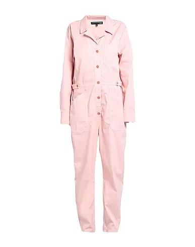 Pink Gabardine Jumpsuit/one piece