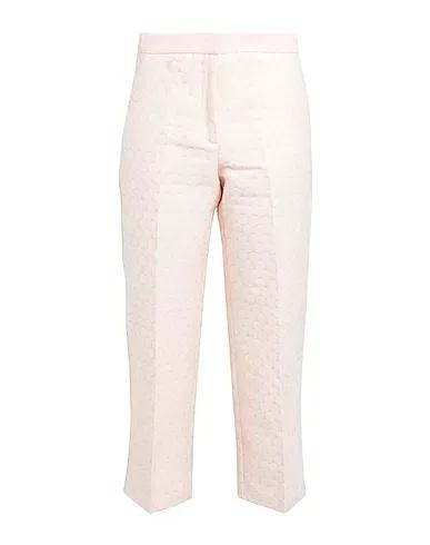 Pink Jacquard Cropped pants & culottes
