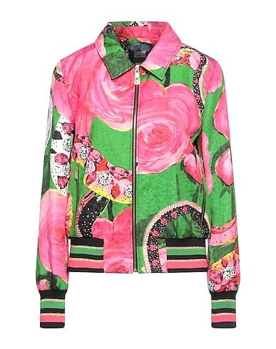 Pink Jacquard Full-length jacket