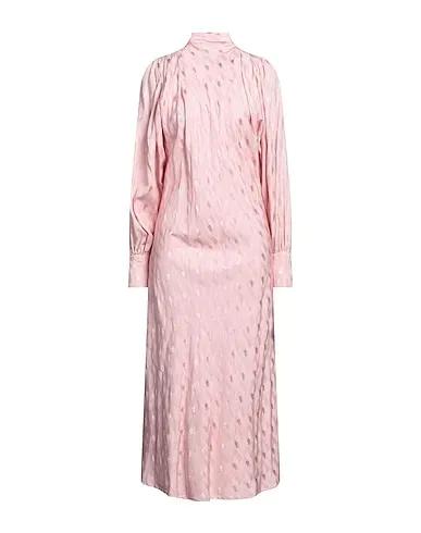 Pink Jacquard Long dress