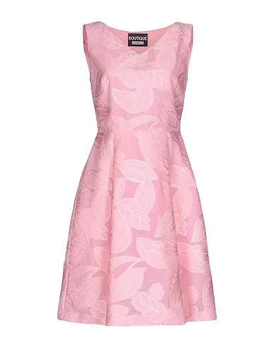 Pink Jacquard Short dress