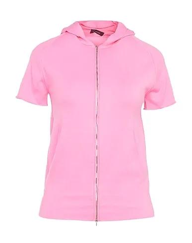 Pink Jersey Hooded sweatshirt