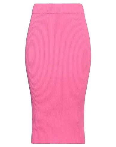 Pink Jersey Midi skirt