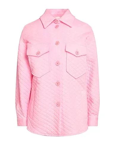 Pink Jersey Solid color shirts & blouses