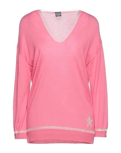 Pink Knitted Cashmere blend