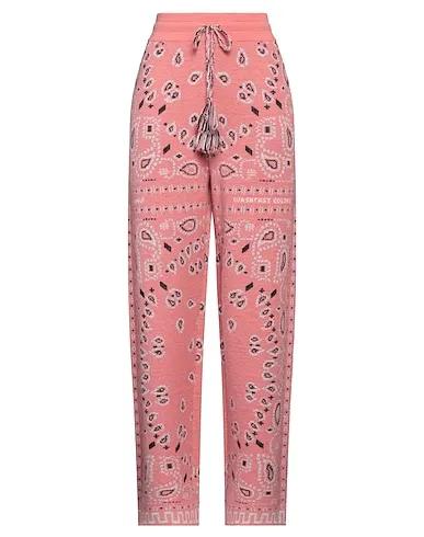 Pink Knitted Casual pants