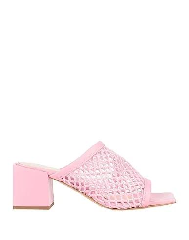 Pink Knitted Sandals