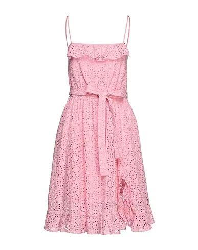 Pink Lace Midi dress