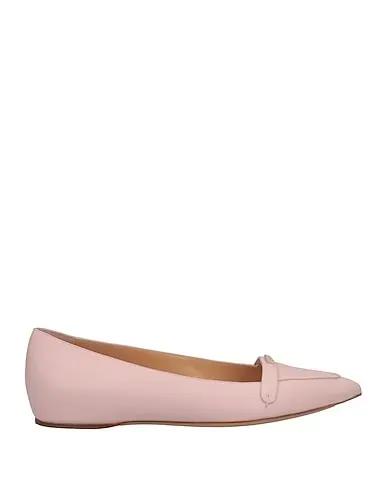 Pink Leather Ballet flats