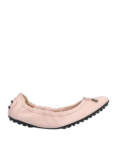 Pink Leather Ballet flats