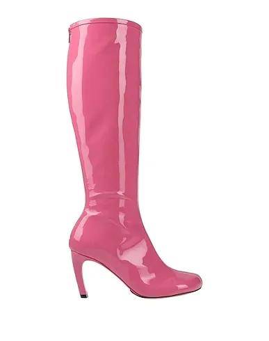Pink Leather Boots