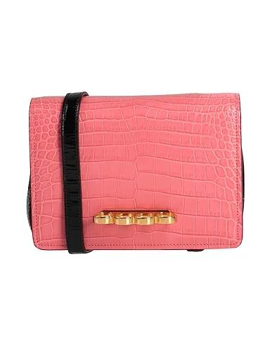 Pink Leather Cross-body bags