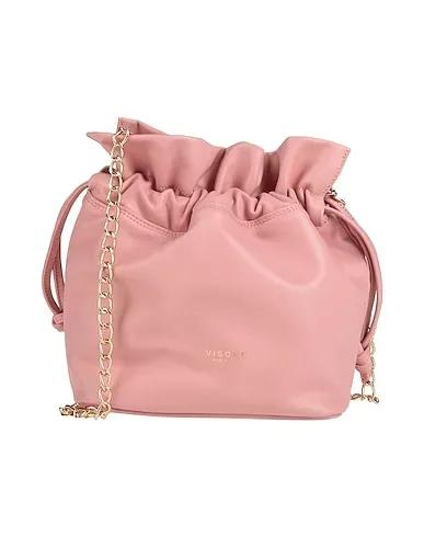 Pink Leather Cross-body bags