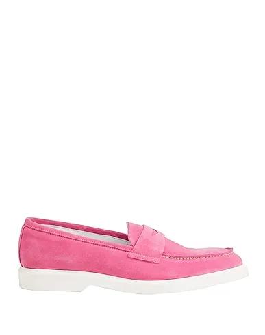 Pink Leather Loafers SPLIT LEATHER LOAFER
