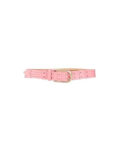 Pink Leather Regular belt