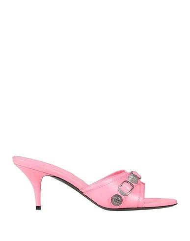 Pink Leather Sandals