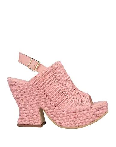 Pink Leather Sandals