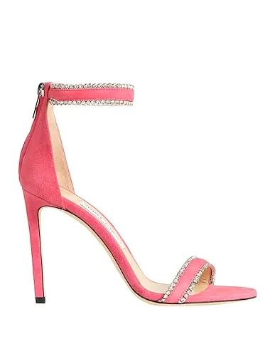 Pink Leather Sandals