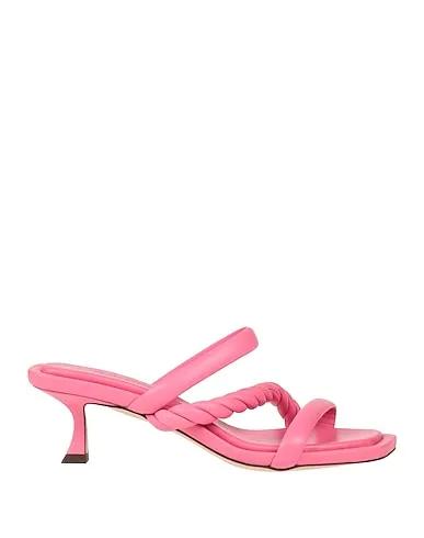 Pink Leather Sandals