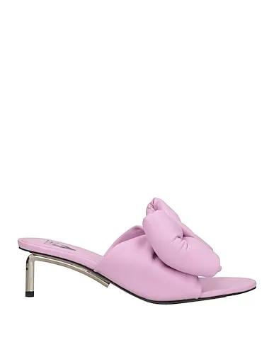 Pink Leather Sandals