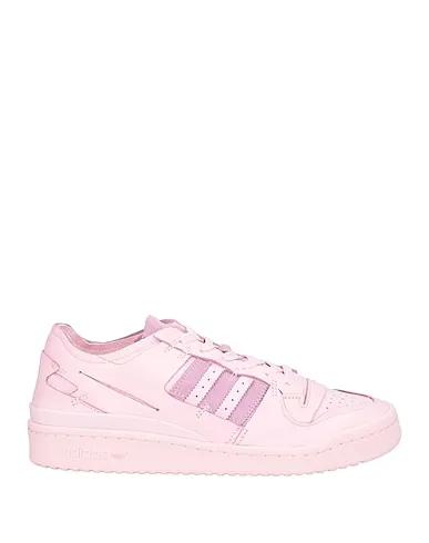 Pink Leather Sneakers