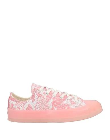 Pink Leather Sneakers