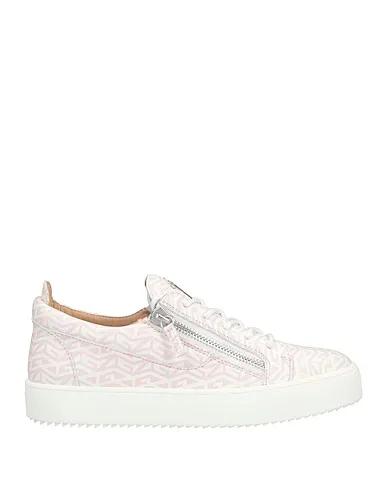 Pink Leather Sneakers