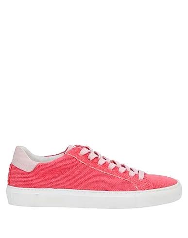 Pink Leather Sneakers