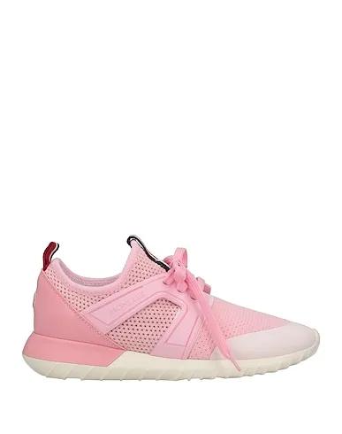 Pink Leather Sneakers