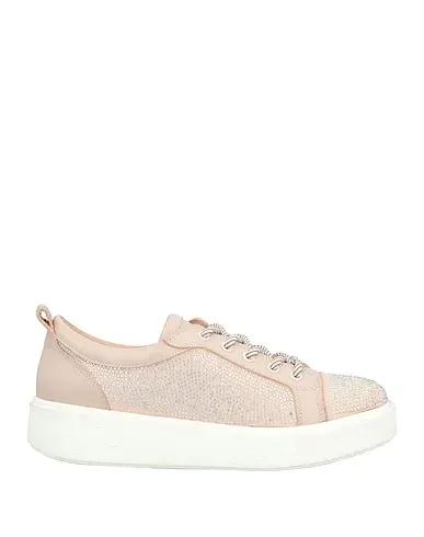 Pink Leather Sneakers