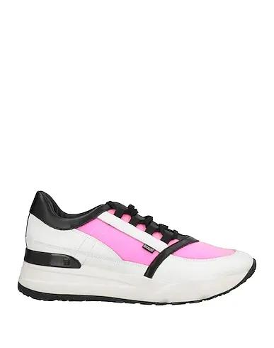 Pink Leather Sneakers