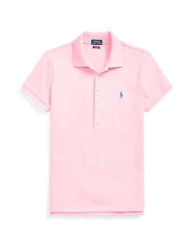 Pink Piqué Polo shirt SLIM FIT STRETCH POLO SHIRT
