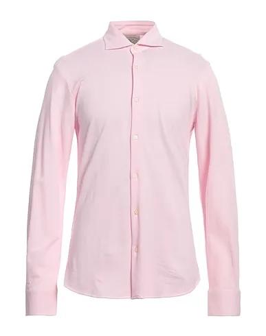 Pink Piqué Solid color shirt