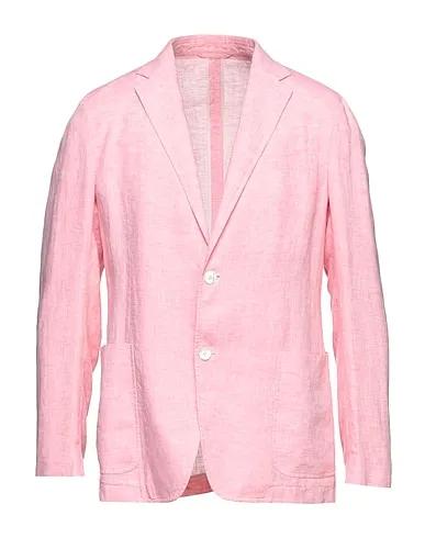 Pink Plain weave Blazer