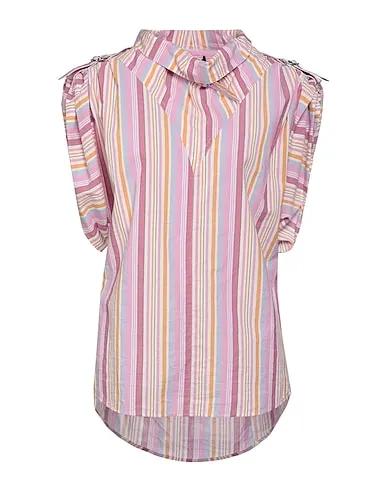 Pink Plain weave Blouse