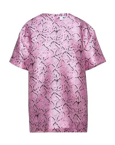 Pink Plain weave Blouse