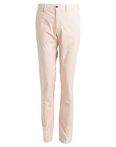 Pink Plain weave Casual pants
