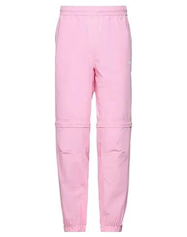 Pink Plain weave Casual pants