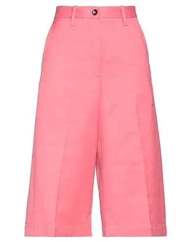 Pink Plain weave Cropped pants & culottes