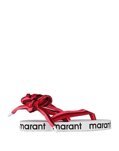 Pink Plain weave Flip flops